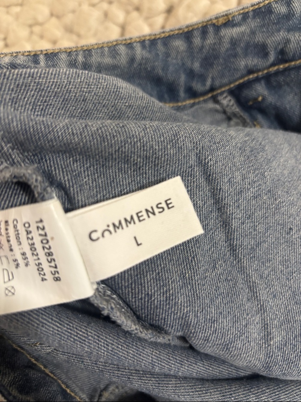 Commense Light Blue Denim Maxi Skirt - Picture 3 of 3